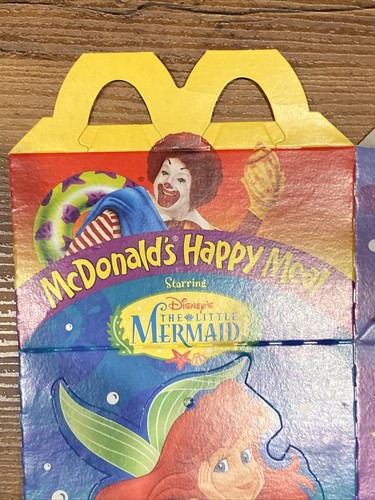 McDonald's Disney's 1997 La Sirenetta Happy Meal Box Ariel Ursula mai usato - Foto 7 di 10