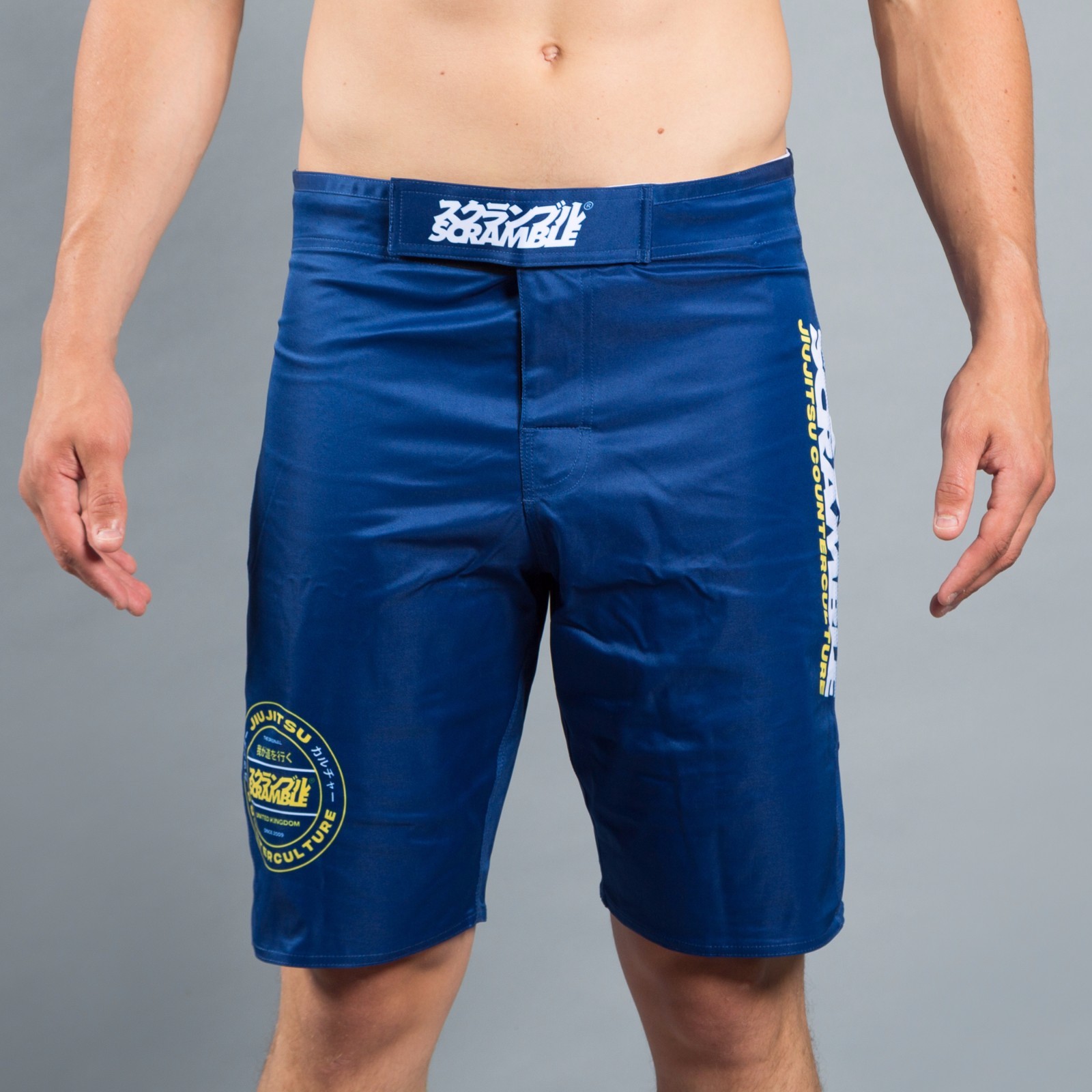 Scramble Rival Shorts Black No-Gi Grappling BJJ MMA Fight Jiu Jitsu