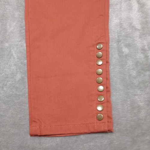 Soft Surroundings Size Medium Tall MT Studded Ankle Ponte Pants Leggings Orange - Picture 4 of 15