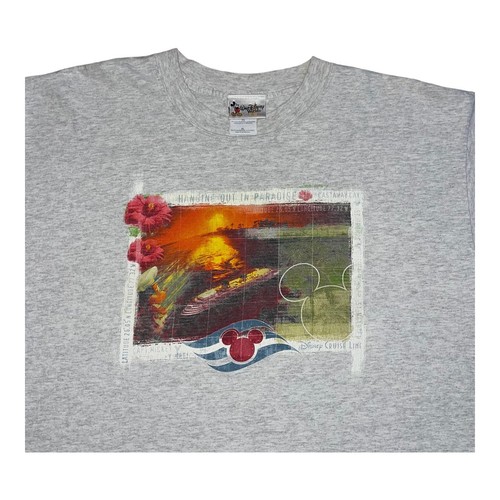 Camiseta de Colección Disney Cruise Line Parques para Hombre Talla XL Mickey Mouse Flores Hawaianas - Imagen 9 de 15