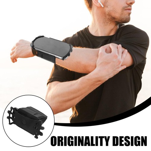 Cell Phone Wristband Fitness Man Arm for Running Cellphone Strap - Photo 9 sur 12