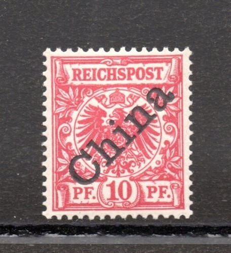 German post in China 1898 old overprinted stamp (Michel 3 I) nice MNH