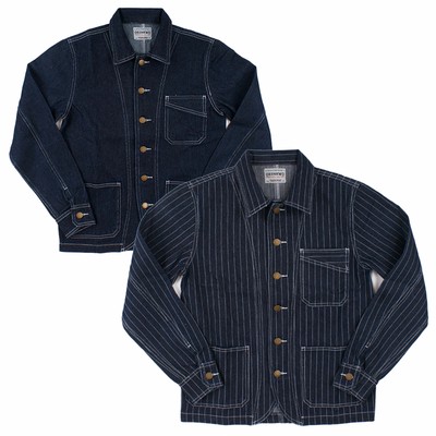 mens railroad stripe jeans