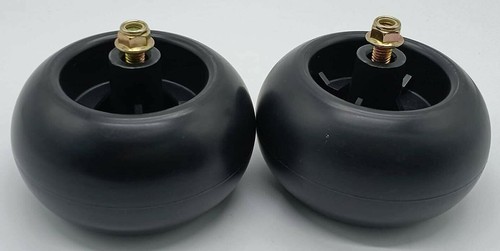2 Mower Deck Wheels for 54" Cub Cadet RZT50 RZT54 LT1050 SLT1554 John Deere 300 - Picture 3 of 5