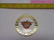 Team Bond Basketball Gold Medal- NO Ribbon or Chain - Medal Only, 2-3/4"OD