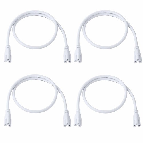 US 2FT T8 T5 Integrated LED Tube Light Bulbs Connecting Cable Cords 4 PCS - Picture 3 of 12