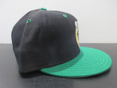 VINTAGE Boston Celtics Hat Cap Fitted Mens 7 Black Green Wool Basketball 90s - Picture 4 of 9