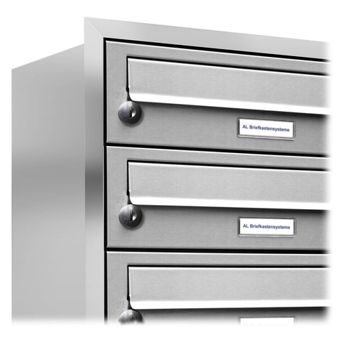 19er Premium Unterputz Edelstahl Briefkasten Anlage Postkasten Fach A4 4x5 - Bild 2 von 3
