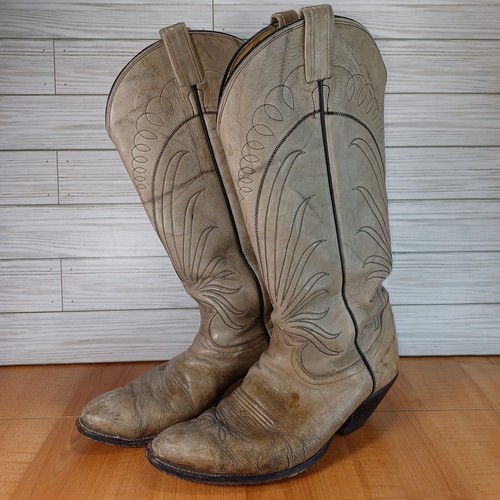 Vtg tony Lama boots Women 9D leather El Paso Biltrite Marbled black label Rodeo
