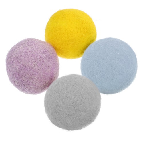 4 Pcs Glockenwolle Filzkugel Sportspielzeug Für Haustiere Hundekauspielzeug - Bild 3 von 12
