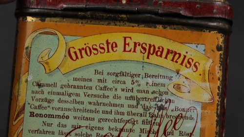 Alte Sehr Selten Blechdose Java Caffee Bonn Hansmann Grotesk Zwerg Drache Dwarf - Bild 12 von 22