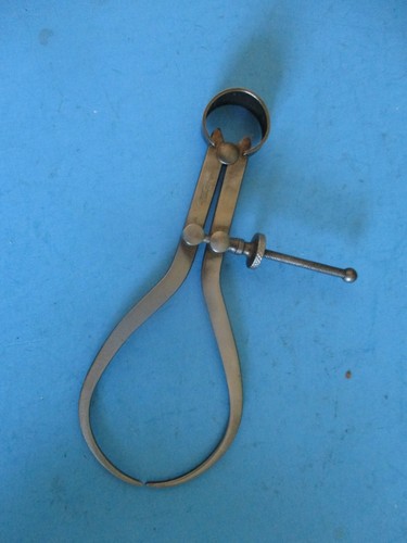 vtg Sampson Tool Mfg. Co. 6-1/4" bowlegged spring clip outside caliper dividers - Picture 1 of 6