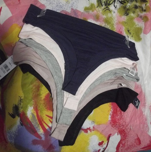 5 NEW NAUTICA NT8032 5PKDG MICROFIBER SUPER SOFT THONG PANTIES XL - Picture 2 of 2