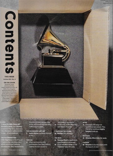 Billboard Magazine 13. Februar 2016 Kendrick Lamar Chris Stapleton Nick Jonas - Bild 2 von 6