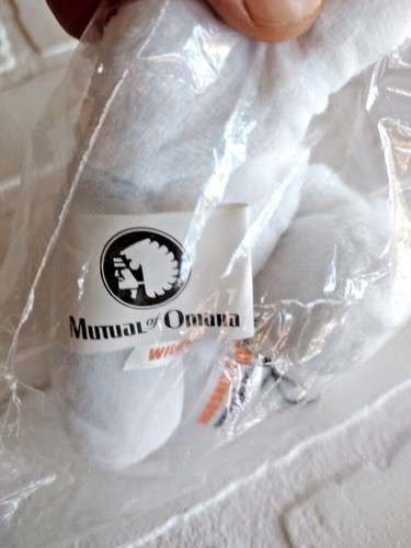 Mutual of Omaha Wild Kingdom Plüsch Beanie Sitzsack Eisbär 4 Zoll groß SELTEN NEU! - Bild 7 von 7