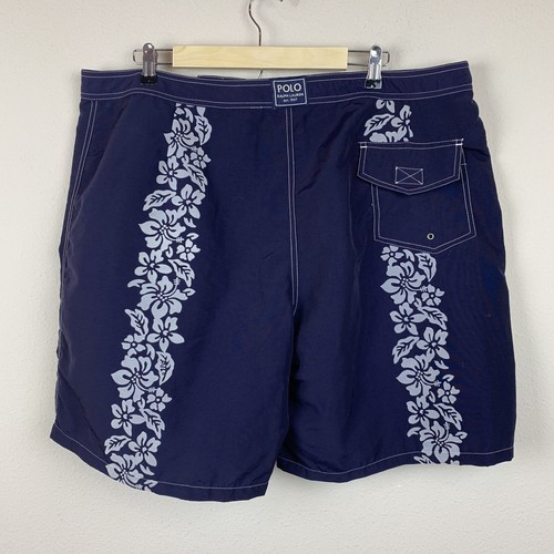 Polo Sport Ralph Lauren Men's size 40 Blue White Floral Board Nylon Shorts - Picture 2 of 5
