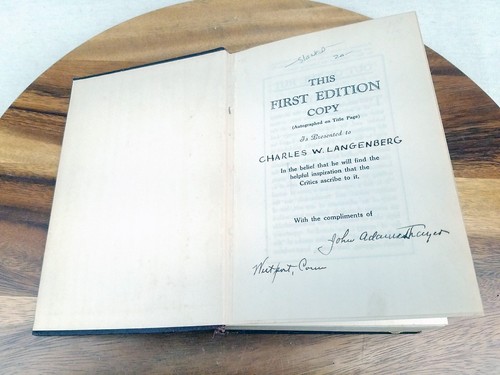 Astir A Publisher's Life Story John Adams Thayer 1910 First Edition Inscribed - Bild 5 von 7