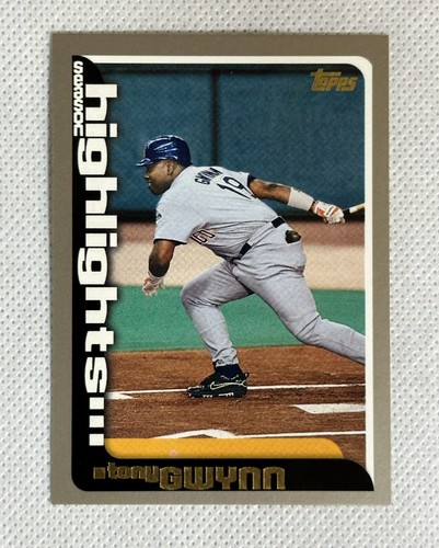 2000 Topps Tony Gwynn #459 Highlights Baseballkarte San Diego Padres HOF - Bild 1 von 2