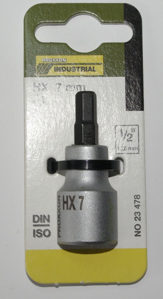 PROXXON AUSWAHL Innensechskant Einsatz HX5-HX14 kurz & lang