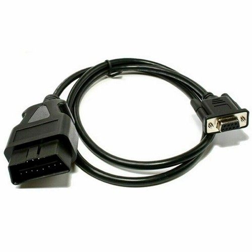 DB9 9 Pin Serial RS232 Female Port to Male OBD2 16 Pin OBD Cable Adapter Cord TM - Picture 2 of 9