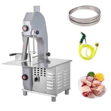 110V Meat Bone Saw Machine Meat Cutting Bone Cutter with Washing Gun&2 Saw Blade