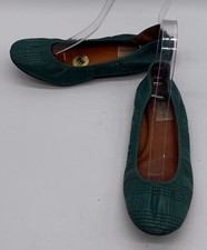 Lanvin Womens Green Leather Ballet Flats sz 3...