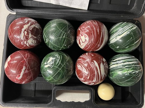 Regent Bocce Ball Set - Rare Swirl Marble Look - Picture 5 of 5