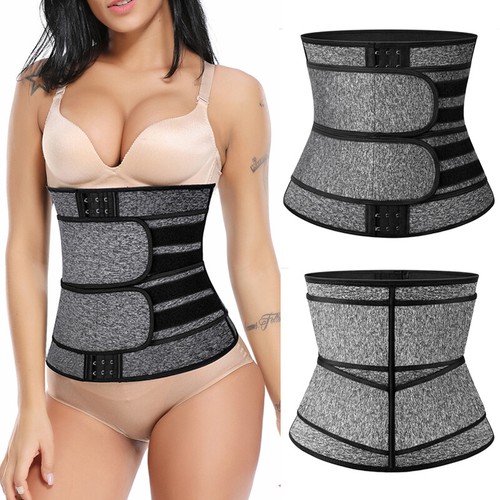 Women's Hot Sauna Sweat Body Shaper Waist Trainer Cincher Workout Corset Girdle - Picture 25 of 38