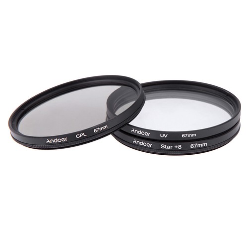 67mm Filter Set + CPL +Star 8-Point Filter Kit with for Canon H0Z1 - Picture 6 of 12
