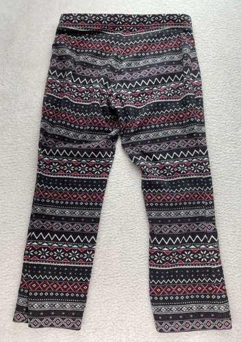 Old Navy Womens Large L Fleece Pajama Pants Aztec Drawstring - Picture 3 of 7
