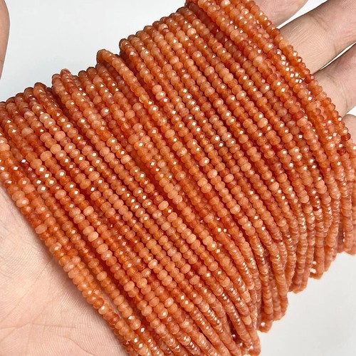 Cuentas rondelle facetadas de cuarzo ópalo amatistas naturales de 2x3 mm para hacer joyas - Imagen 24 de 47