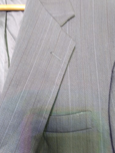 Stafford suit jacket 2 button  4 button cuff 1 vent measurements below - Picture 10 of 11