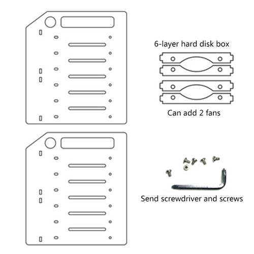 Hard Disk Bracket for 3.5in HDD Storage Bracket Organizer Case Rack Drive Bay - Picture 13 of 15
