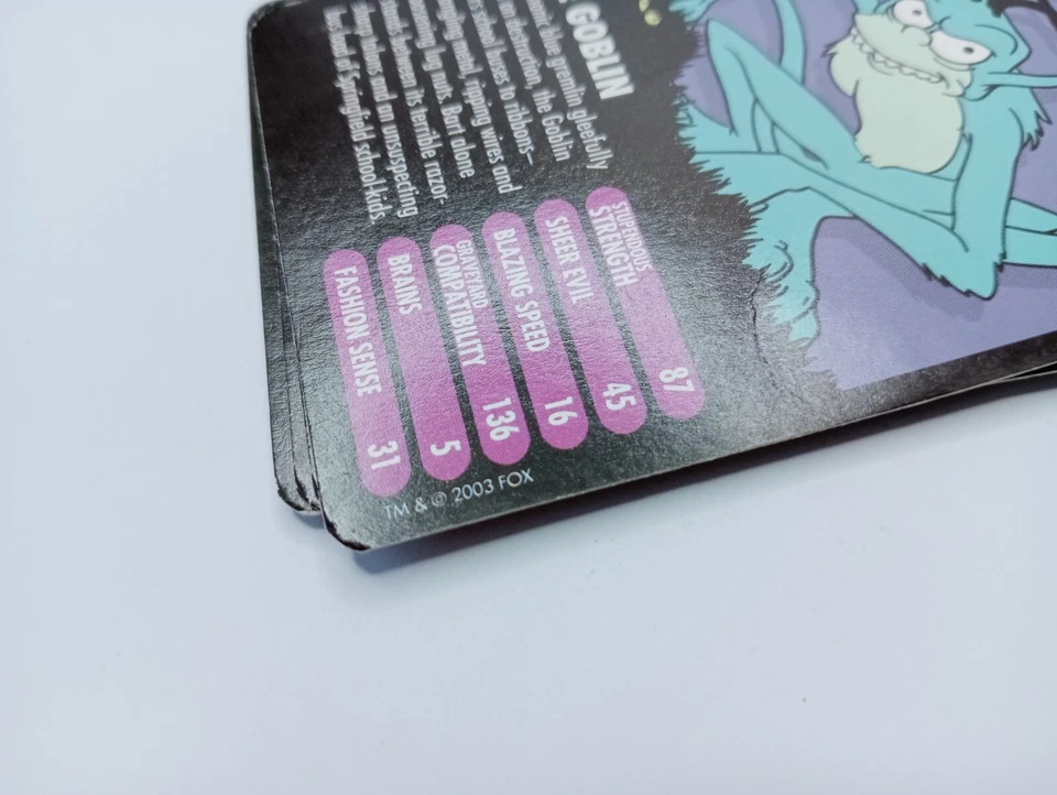 Top Trumps Los Simpson Edición Terror Brilla en la Oscuridad Estuche Especiales 2003 FOX Foto 3 de 4