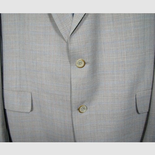Austin Reed Jacket Blazer Mens 46R ? Plaid MUST CHECK MEASUREMENTS No Size Tag - Picture 5 of 9