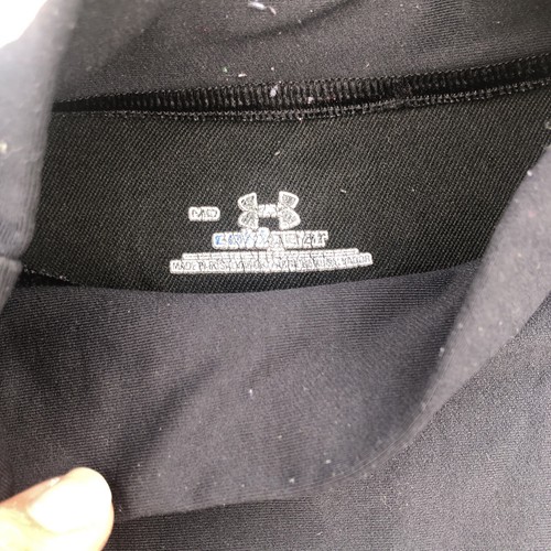 Under Armour Mens ColdGear Black Undershirt Long Sleeve, Size Medium - Picture 3 of 8