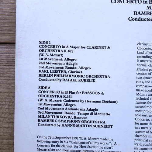 Wolfgang Amadeus Mozart 10 x Job Lot Bundle of Vintage Classic Vinyl Records (2) - Imagen 13 de 22