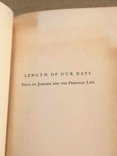 Length Of Our Days: Sol Landau - Focus on Judaism - SIGNED + Person. Letter 1961 - Bild 6 von 12