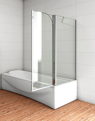 Badewannenfaltwand Faltwand Badewannenaufsatz Duschwand Duschabtrennung - Bild 5 von 23