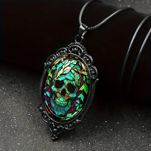 Collana con ciondolo gotico gioielli vintage nero natura animale vittoriano - Foto 60 di 90