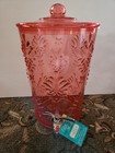 Brand New Pioneer Woman Sunny Days  Coral Acrylic Beverage Dispenser!