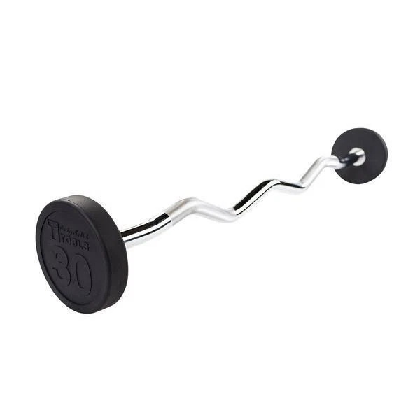 30 lb. Fixed Weight EZ Curl Barbell - Body-Solid SBZ30