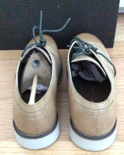 Scarpe eleganti da uomo Rockport beige a coda di rondine Oxford in pelle ammortizzanti nuove con scatola 9M - Foto 3 di 9