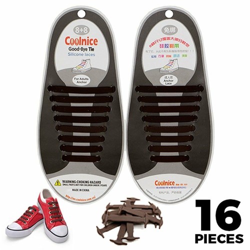 16pcs Coolnice Silicone No-Tie Elastic Unisex Shoelaces for Adult,13 Colour Avai - Picture 56 of 58