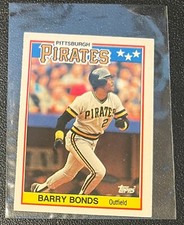 1988 Topps UK Mini American #5 BARRY BONDS Pittsburgh Pirates A2