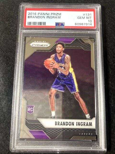 PSA10 Brandon Ingram Prizm RC ルーキー NBA Brandon Ingram Basketball Grade 10 Rookie Sports Trading Cards