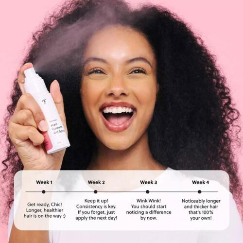 Spray de aceite avanzado para el crecimiento del cabello - Fórmula libre de hormonas no grasas - Promueve el grosor - Imagen 6 de 10