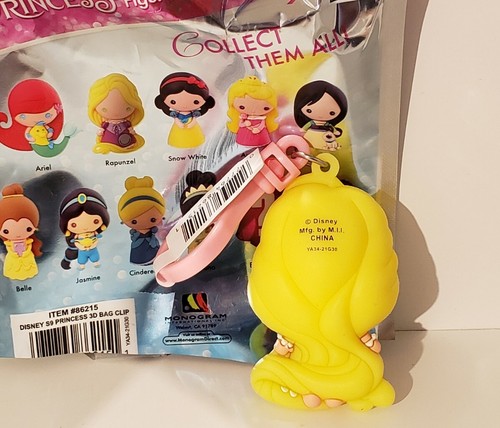 2,5" Disney Prinzessin Figur 3D Taschenclip: Rapunzel Spiegel verworren Serie 9 S9 - Bild 3 von 6