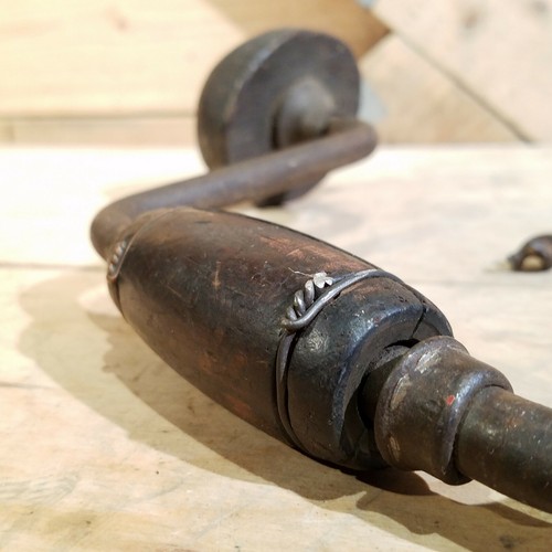 Hand Brace Drill Auger Vintage w Bit Swanky Barn - Picture 7 of 12