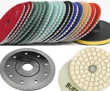 5" granite marble polish pad 25+ (5) 4.5" Super Thin Ceramic Porcelain Saw Blade